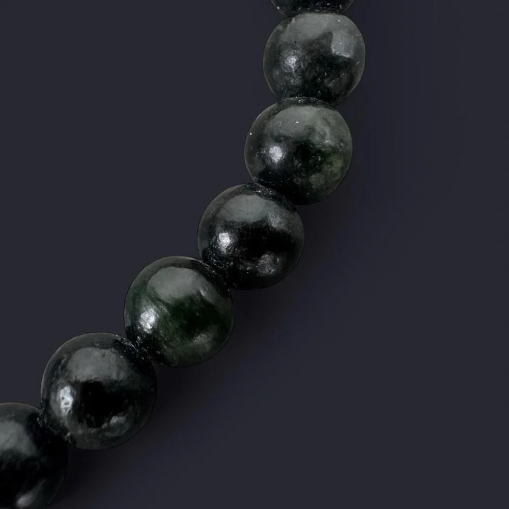 Kambaba Jasper Gemstone Bead Bracelet 6mm